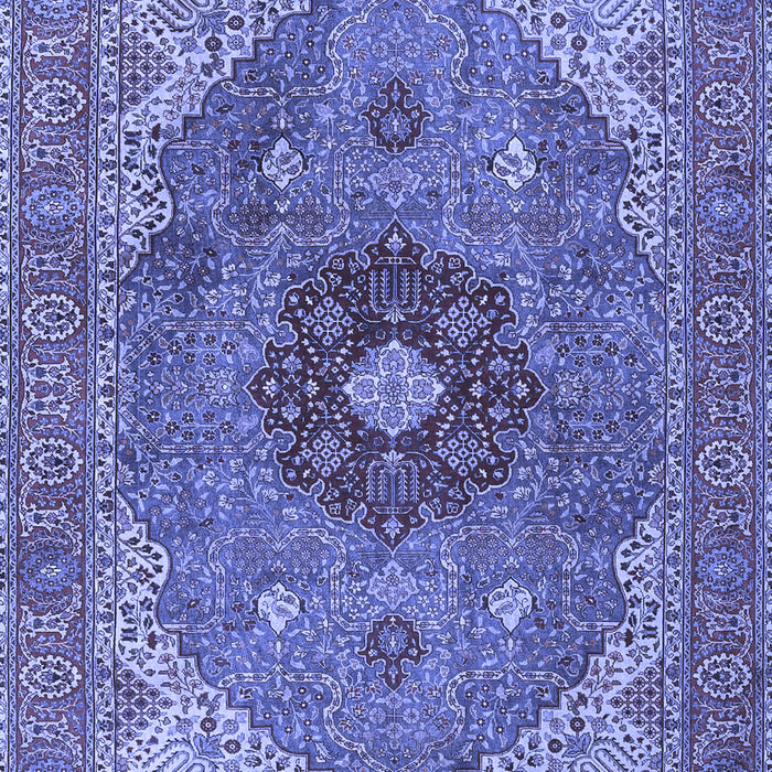 Medallion Blue Traditional Rug, tr4212blu
