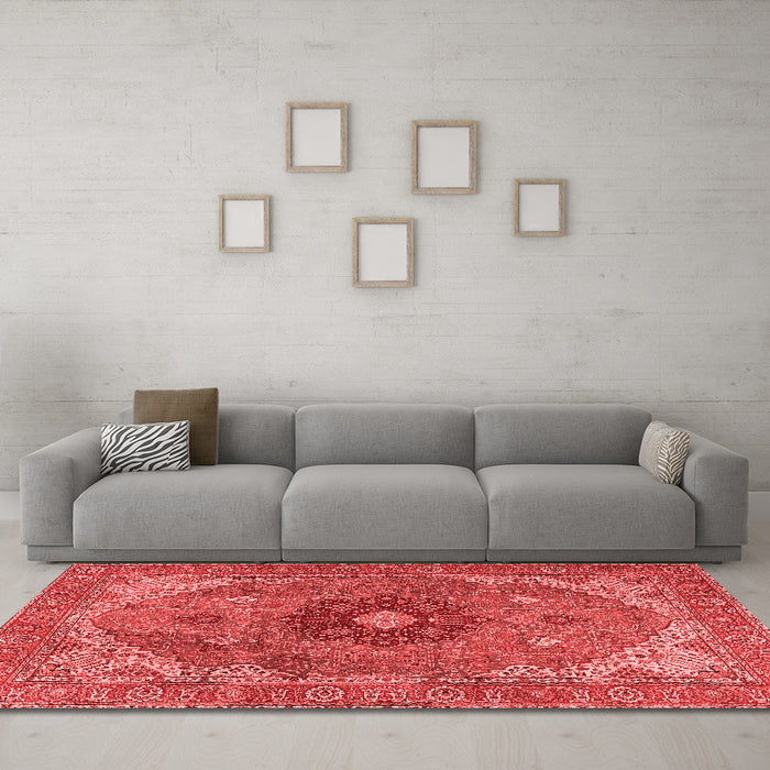 Traditional Red Washable Rugs