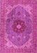 Medallion Pink Traditional Rug, tr4212pnk