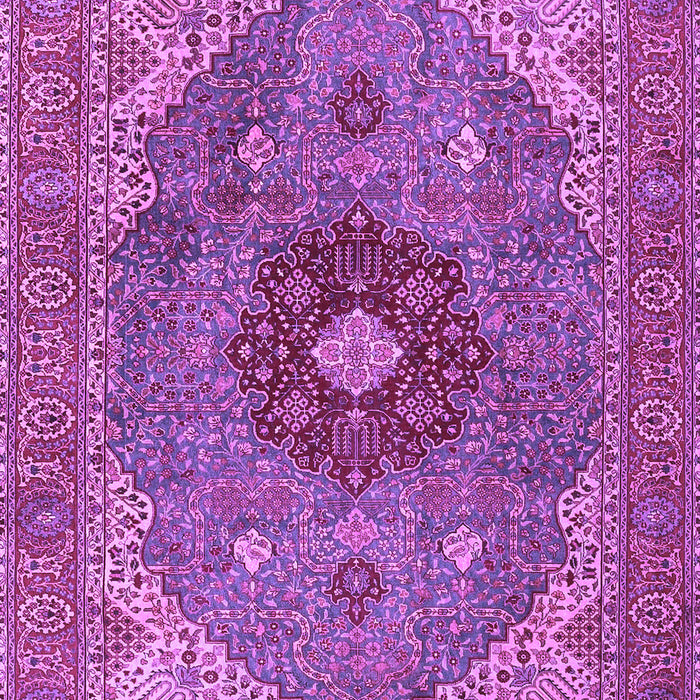 Machine Washable Medallion Purple Traditional Area Rugs, wshtr4212pur