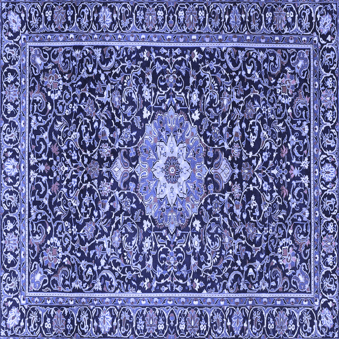 Square Persian Blue Traditional Rug, tr4213blu