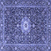 Square Persian Blue Traditional Rug, tr4213blu