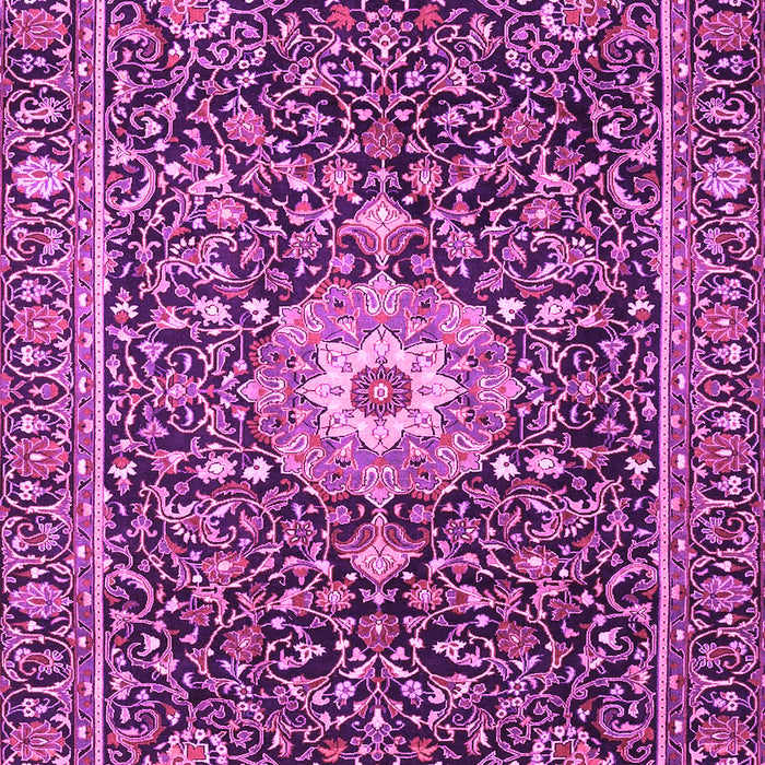 Machine Washable Persian Pink Traditional Rug, wshtr4213pnk