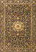 Machine Washable Persian Brown Traditional Rug, wshtr4213brn