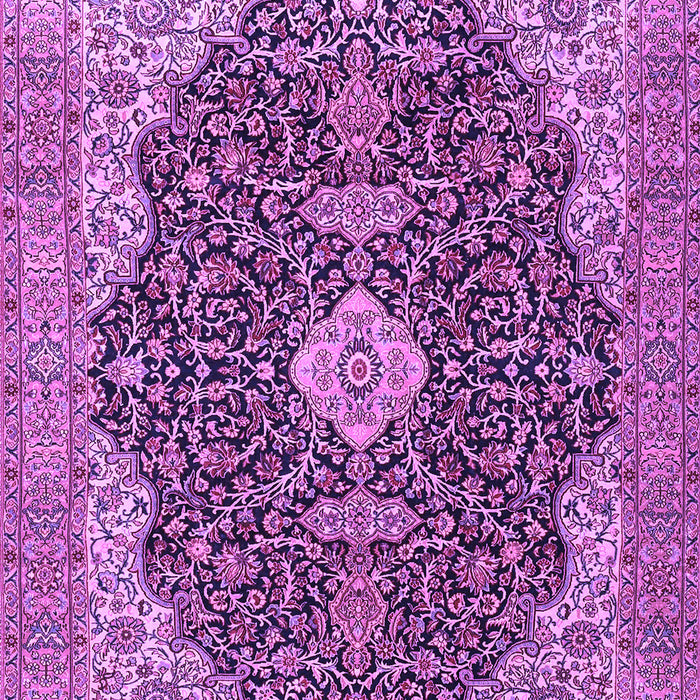 Machine Washable Persian Purple Traditional Area Rugs, wshtr4214pur