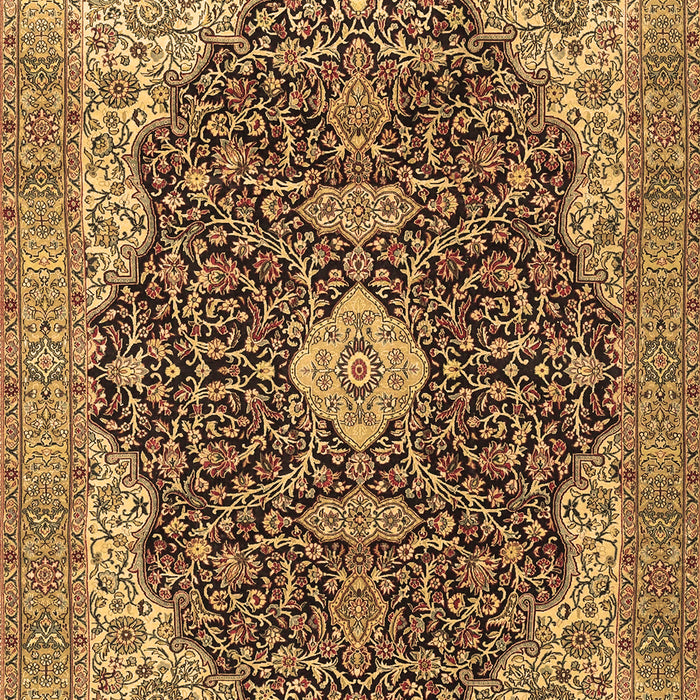 Machine Washable Persian Brown Traditional Rug, wshtr4214brn