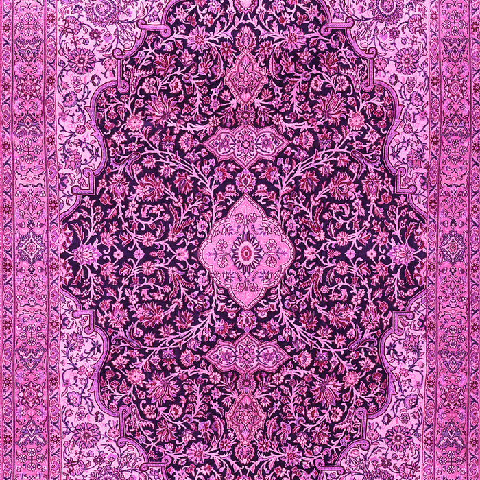 Machine Washable Persian Pink Traditional Rug, wshtr4214pnk
