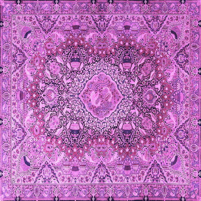 Square Persian Purple Traditional Rug, tr4215pur