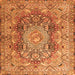 Serging Thickness of Persian Orange Traditional Rug, tr4215org