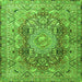 Serging Thickness of Persian Green Traditional Rug, tr4215grn