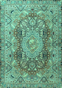 Persian Turquoise Traditional Rug, tr4215turq