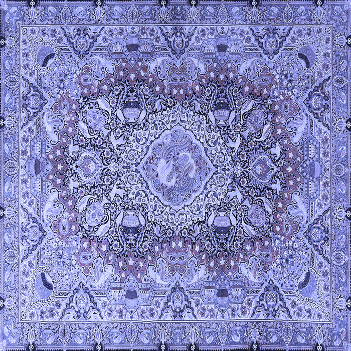 Square Persian Blue Traditional Rug, tr4215blu