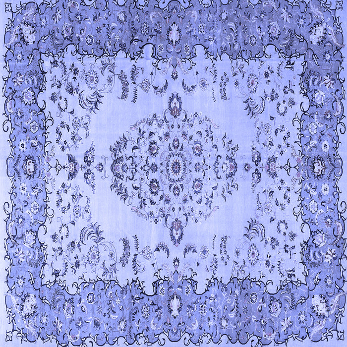 Square Persian Blue Traditional Rug, tr4216blu