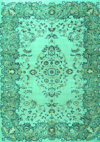 Persian Turquoise Traditional Rug, tr4216turq