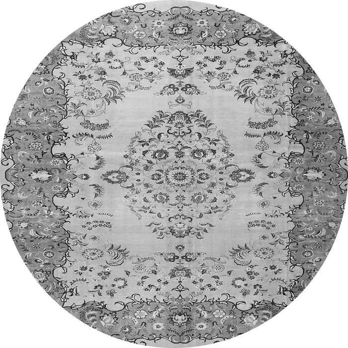 Square Persian Gray Traditional Rug, tr4216gry