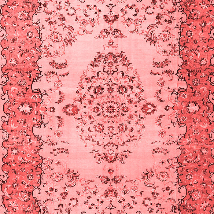 Machine Washable Persian Red Traditional Rug, wshtr4216red