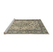 Sideview of Machine Washable Traditional Brown Rug, wshtr4217