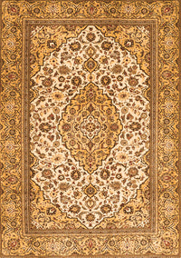 Medallion Orange Traditional Rug, tr4217org