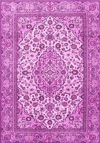 Medallion Pink Traditional Rug, tr4217pnk