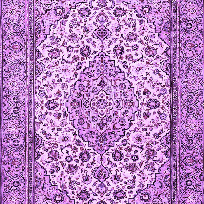 Machine Washable Medallion Purple Traditional Area Rugs, wshtr4217pur