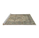 Sideview of Machine Washable Traditional Brown Rug, wshtr4218