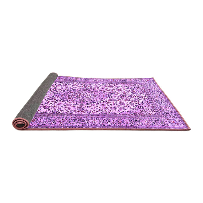 Sideview of Medallion Purple Traditional Rug, tr4218pur