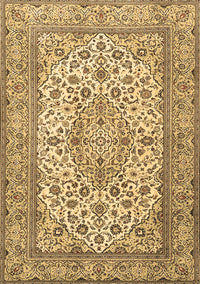 Medallion Brown Traditional Rug, tr4218brn