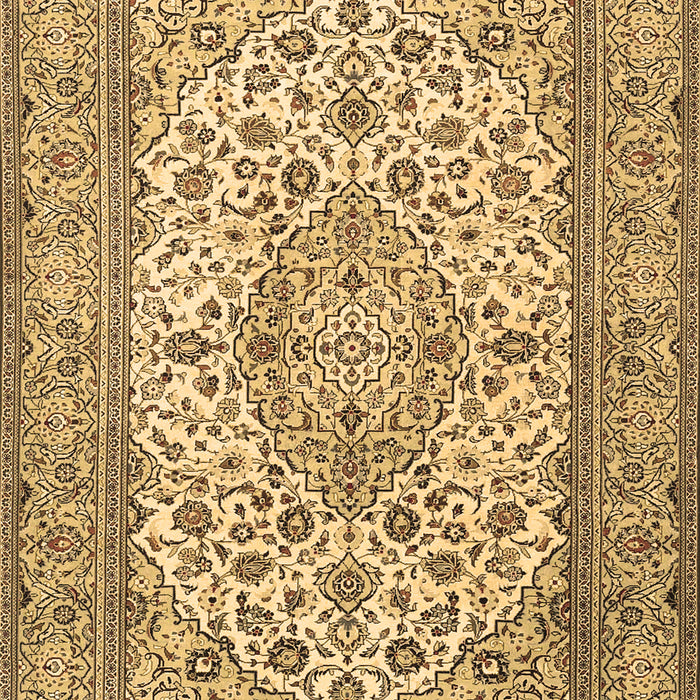 Medallion Brown Traditional Rug, tr4218brn