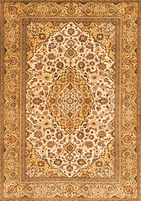 Medallion Orange Traditional Rug, tr4218org