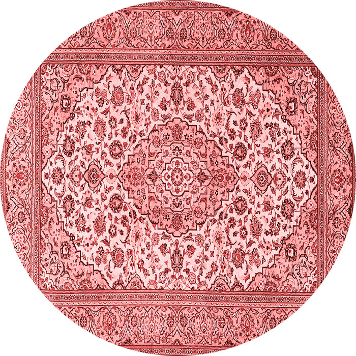 Medallion Red Traditional Rug, tr4218red