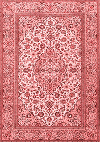 Medallion Red Traditional Rug, tr4218red