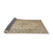 Sideview of Traditional Brown Medallion Rug, tr4219