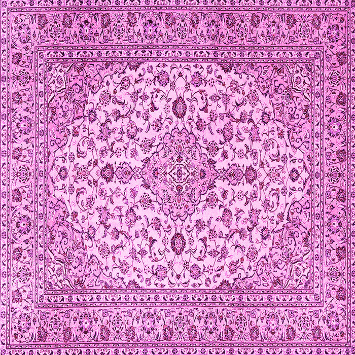 Square Medallion Pink Traditional Rug, tr4219pnk
