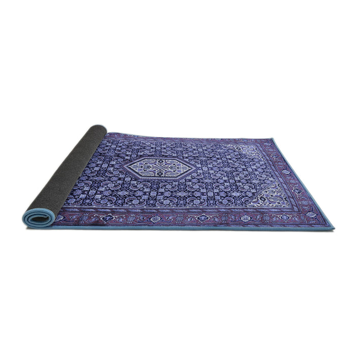 Sideview of Persian Blue Traditional Rug, tr421blu
