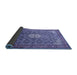 Sideview of Persian Blue Traditional Rug, tr421blu