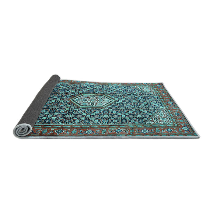 Sideview of Persian Light Blue Traditional Rug, tr421lblu