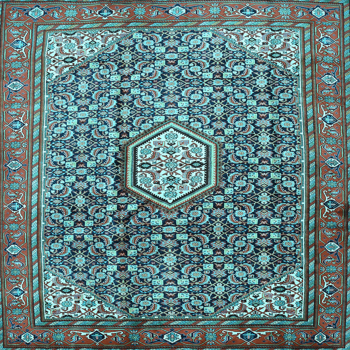 Square Persian Light Blue Traditional Rug, tr421lblu