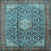 Square Persian Light Blue Traditional Rug, tr421lblu