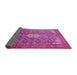 Sideview of Persian Pink Traditional Rug, tr421pnk