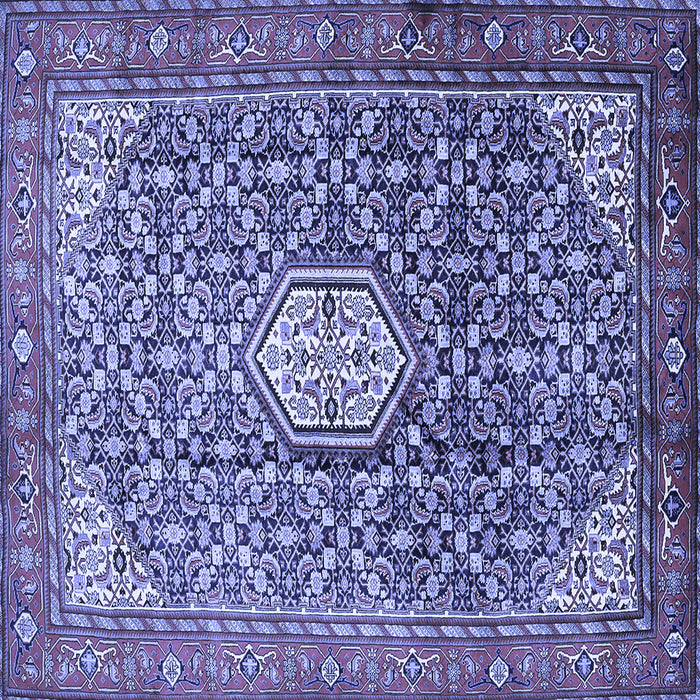 Square Persian Blue Traditional Rug, tr421blu