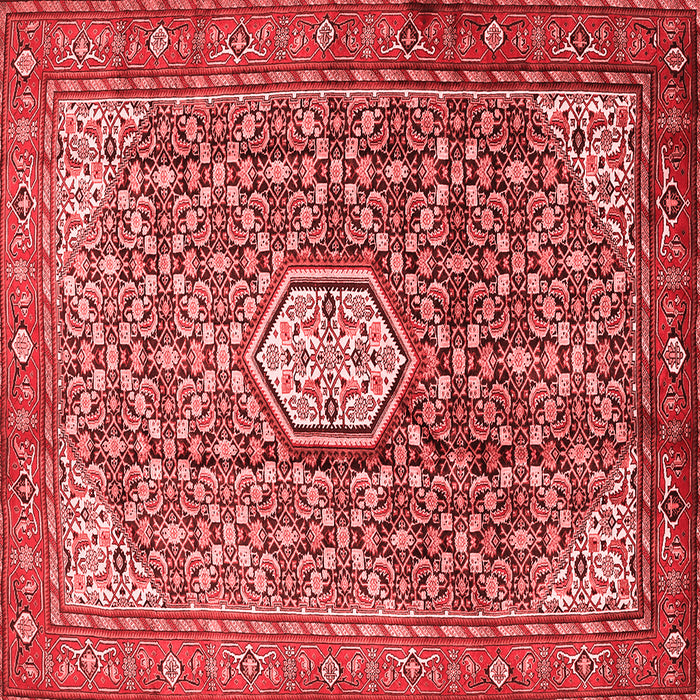 Machine Washable Persian Red Traditional Rug, wshtr421red
