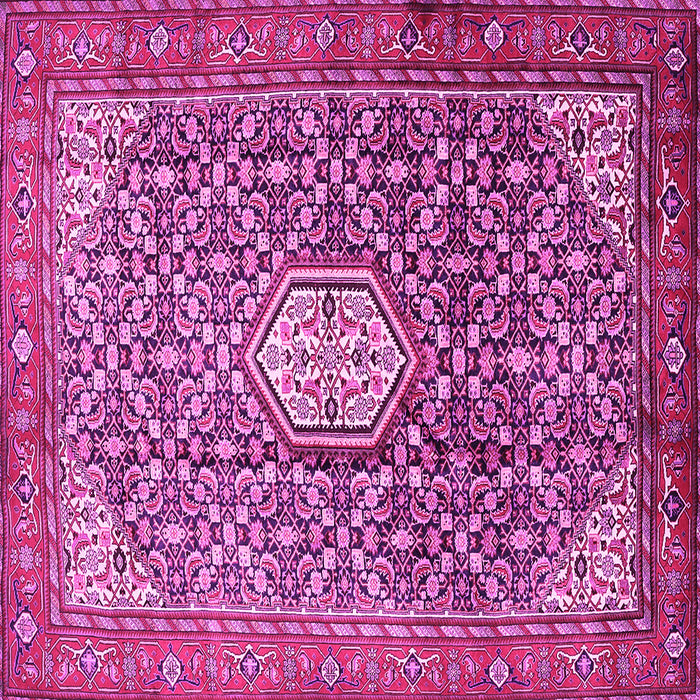 Square Persian Pink Traditional Rug, tr421pnk