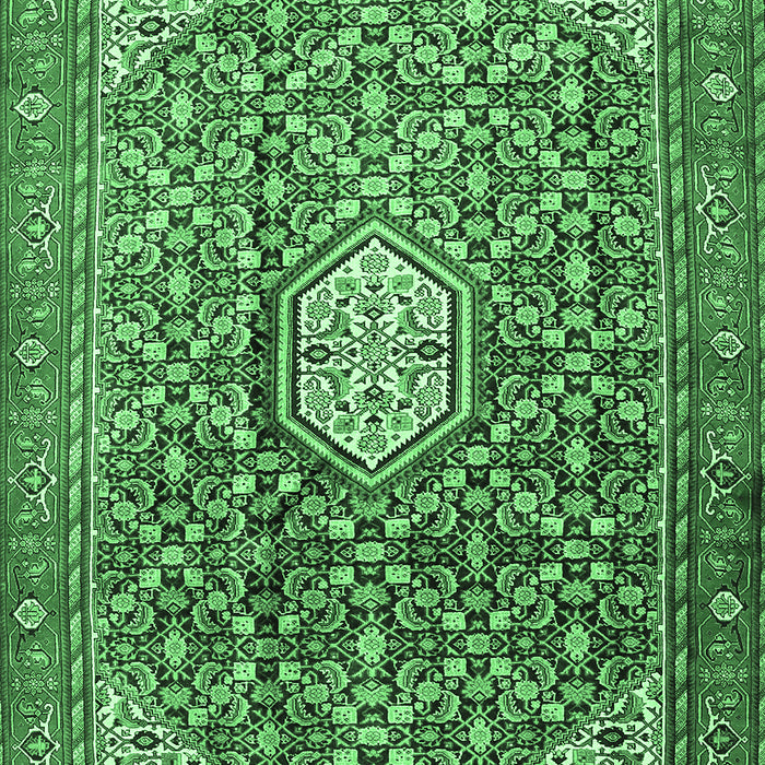 Persian Emerald Green Traditional Rug, tr421emgrn