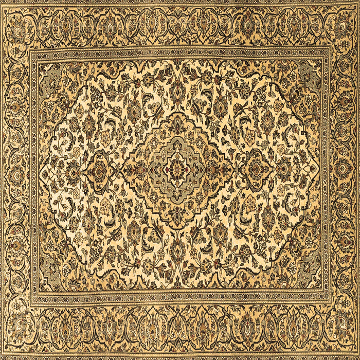 Square Medallion Brown Traditional Rug, tr4220brn