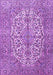 Machine Washable Medallion Purple Traditional Area Rugs, wshtr4220pur