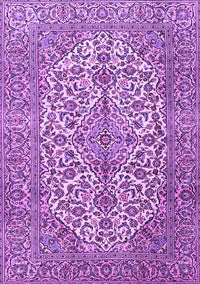 Medallion Purple Traditional Rug, tr4220pur