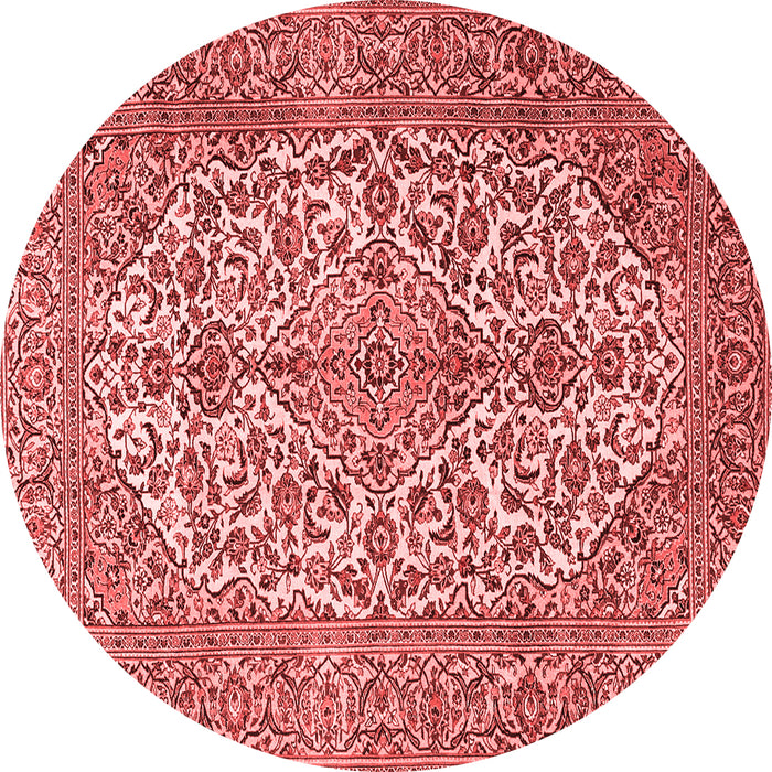 Medallion Red Traditional Rug, tr4220red