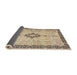 Sideview of Traditional Brown Medallion Rug, tr4221