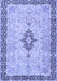 Medallion Blue Traditional Rug, tr4221blu