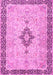 Medallion Pink Traditional Rug, tr4221pnk